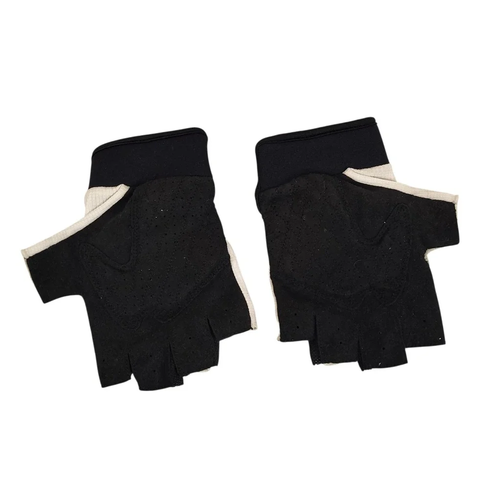 Harley Davidson Womens Gloves Bundle Leather Fingerless Fleece L & XL Black EUC